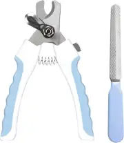 Dog Nail Clipper and File Set, with Clipper and File, Razor Sharp Blade with Saf