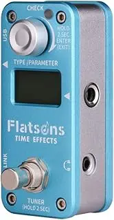 Multifunctional Effects Guitar Effect Pedal Proc or Universal Guitar Bass Effectors Stringed Instrument Parts Acc ories with Tuner Mode Multicolor One Size