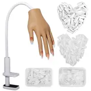 Mano de Practica Para Uñas Unas Acrilicas Practica de Uñas Unas Silicona Puntas