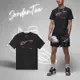 Nike 短袖 Jordan Tee 男款 黑 紅 短T 喬丹 純棉 素描 手稿 FN3715-010