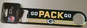 Green Bay Packers Metal Bottle Opener, 2-Sided GO PACK GO BRAND NEW