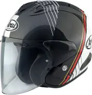 Arai SZ-R Evo Temu, open face helmet , color: Black/Grey/White , size: XS