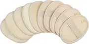 10-Pack Exfoliating Loofah Sponge Pads - Natural Luffa & Terry Cloth, Body Scrubbers for Shower & Bath Mooerca