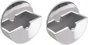 2 Pack fiXte Sink Bath Shower Kitchen Plug Holder Tidy Self Adhesive Stick on No Rust 48mm Chrome