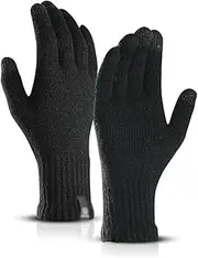 [Generic] Knitted GlovesMen and Women Touch Screen Solid Color Warm Wool Gloves Plus Velvet