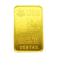 在飛比找蝦皮商城優惠-UBS kinebar 黃金條塊 1公克 1g 純金999.
