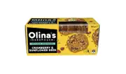 2 x Olina's Bakehouse Cranberry & Sunflower Seed Cracker Biscuits 100G