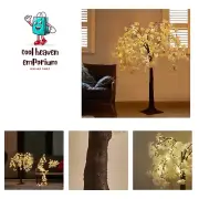 Cherry Blossom Tree with Lights 4FT 180 Fairy Lights, Artificial Lighted Tree...