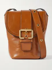 [Chloé] Chloé - Camera Leather Shoulder Bag - Brown - One size One size Brown