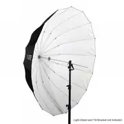 Xlite 165cm Deep Parabolic Umbrella Black/White