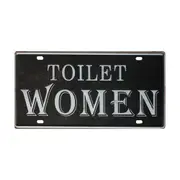 2xtin Sign Toilet Women Metal Tin Sign Vintage Retro Man Cave 150x300mm