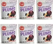 Made In Nature Organic Dried Plums, 6 Ounce (Pack of 6) – Vegan Snack, Non-GMO, Unsulfured, Gluten Free, Kosher