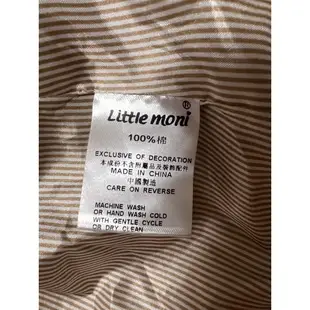 Little moni百搭款內裡條紋圖案風衣