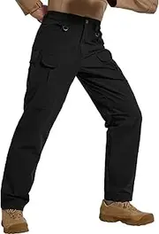 [Hiwise] Men's Quick Dry Cargo Pants Water Resistant Tactical Pants Lightweight Stretch Outdoor Work Hiking Pants