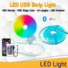 Neon LED Strip Light USB RGB 1/2/3/4/5M IP65 Waterproof Bluetooth Remote RESHAPE