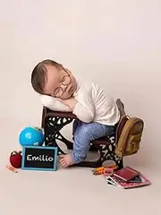 Vomdrok Newborn Photography Props Mini backpack Infant Boy Girl Stuffer Posing Mini backpack Assistant Posturefor Photoshoot Props