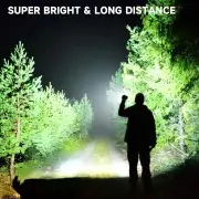ASORT LED Torch Rechargeable Flashlight 30000Lumen, Type-C Rechargeable Flashlights
