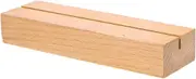 Photo Wooden Base Sign Holder Wooden Base Picture Holders for Tables Wooden Card Stands Wooden Stand Place Card Holders for Table Picture Holder Stand Card Display Wood Card Holder