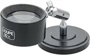 MIZAR-TEC STM-28 Magnifying Glass Stand Magnifying Glass White Lens, 10x Magnification, Lens Diameter 1.0 inches (25 mm), Made in Japan, Portable, High Magnification, Stand, Adjustable Angle, for