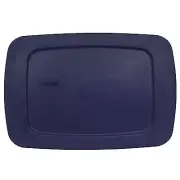 Pyrex C-213-PC 9.5 x 6.5" Blue Rectangular Lid New for 1.5Qt Easy Grab Loaf Dish