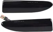 Dynamic Turn Signal Flashing Indicator Blinker Side Marker Light For Jaguar X-TYPE 2002 2003 2004 2005 2006 2007 2008 2009(2PCS Dynamic Smoked)