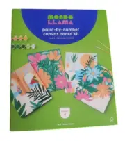 Mondo Llama Paint By Number Canvas Board Kit ( Makes 4)