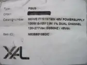XAL PSU5 N80560105DC Move it 48Vdc Power Supply 100W 0-10V 1% Dual Ch 120-277Vac