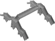 Sewroro Miniature Train Footbridge Model DIY Building for Sand Table Realistic Simulation Easy Assembly for Urban Landscape Decor and Model Railway Enthusiasts
