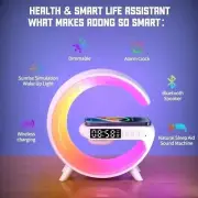 15W Multifunctional Fast Charging Station Speaker Alarm Clock for iPhone Samsung
