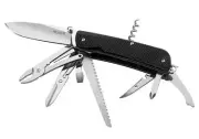 Ruike Knives Trekker LD51-B Multitool 3.4" Blade 23 Functions Black G-10 Handle