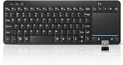 Bnnwa Multi-Device Wireless Bluetooth Keyboard with Touchpad-Wireless TV Keyboard with Multi-Touch Big Size Trackpad,Support 3 Devices for TV,Windows, Android, Chrome OS, Laptop, Tablet