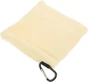 Toyvian Golf Towels with Clip Lightweight Portable Cleaning Towel for Golf Clubs Balls Quick Drying Microfiber Napkin