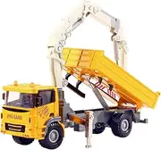 Amagogo 1/60 Crane Truck Toy Construction Truck Toys Realistic Engineering Car Engineering Vehicle Model Valentines Day Gifts, Yellow