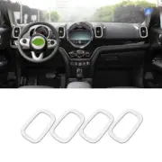 For Mini Cooper Countryman F60 ABS White Console Side Outlet Vent Covers Trim
