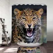 Cool and Scary Wildlife Cheetah Shower Curtain