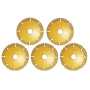 5Piece Indestructible Disc for Grinder Angle Grinder Cutting Disc Gold D9U76259