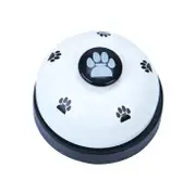 3PCS Pet Training Bell Pet Call Bell Dog Cat Feeding Ringer Educational Toy IQ Training Pet Toys WHITE COLOR