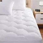 King Mattress Pad, 8-21" Deep Pocket Protector Ultra Soft Quilted Fitted Topp...