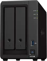 Synology DS723+ 2-Bay Diskstation NAS (AMD Ryzen™ 4 Threads R1600 Dual-Core 2GB Ram 2xRJ-45 1GbE LAN Port), 8TB Bundle with 2X HAT3300-4T