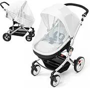 Universal Insect Protection for Prams, Pack of 2 Mosquito Nets, Prams, Insect Protection, Tear-Resistant Fly Net for Prams, Ideal Protection Against Wasps and Mosquitoes