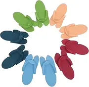 Healeved Lightweight Travel Slippers 12 Pairs Disposable Eva Slippers for Men Women Salon Home Random Color