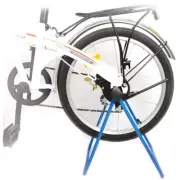 Handy Storage Blue Foldable Display Bike Stand | Man Cave, Shed or Garage