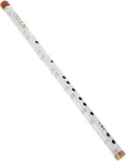 Yardwe White Bamboo Flute Six Professional Woodwind Instrument for Beginners and Students Ergonomic Design for Comfortable Handling and Outstanding Performance