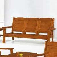 在飛比找momo購物網優惠-【MUNA 家居】559型柚木色實木組椅/三人座(沙發 實木