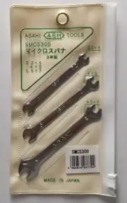 ASAHI MINI OPEN END SPANNER 3 PIECES SET SMCS300