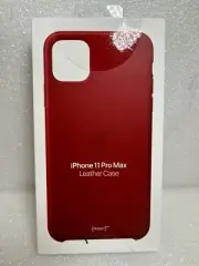 New- Apple iPhone 11 Pro Max Leather Case Red