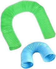 BESPORTBLE 2 Tube Hamster Activity Toy Ferret Exercise Tunnel Small Animal Hideaway Plastic for Indoor Outdoor Play