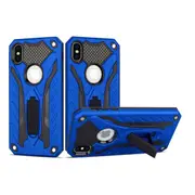 For iPhone XS Max Case, Armour Strong Shockproof Tough Cover Kickstand, Blue