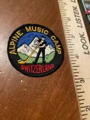 Souvenir Patch - Alpine Music Camp Switzerland - Swiss Alps, Alpine Horn