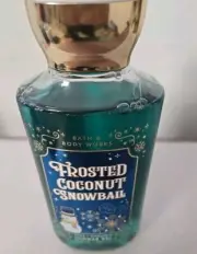 Bath and Body Works Frosted Coconut Snowball Shower Gel 10 oz Christmas Gift